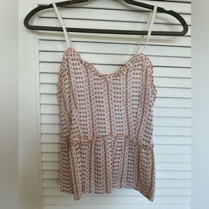 Crochet Tank Top with adjustable straps (size Small)